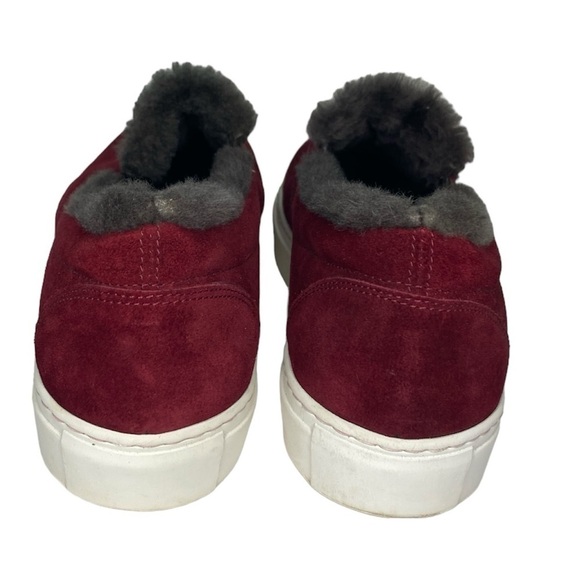 M. Gemi The Cerchio Shearling
Sneakers Burgundy Size 38 1/2 US 8 Made in Italy - Picture 6 of 10